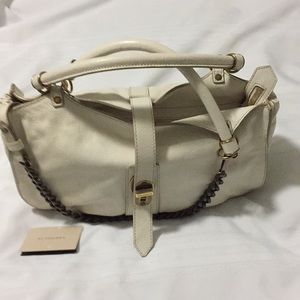 Burberry off-white large handbag; authentic